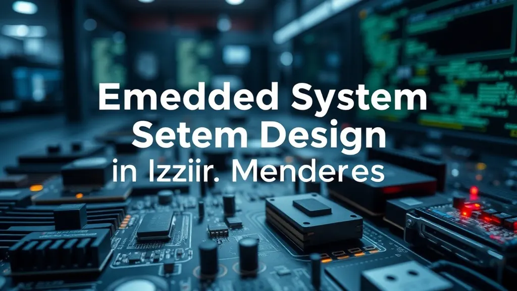 İzmir Menderes Gömülü Sistem Tasarımı ile Yenilikçilik