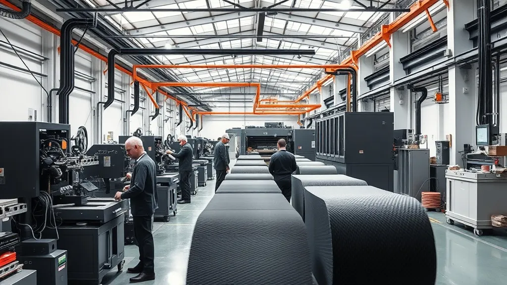 Balıkesir Burhaniye'de Karbon Fiber Üretimi Süreci