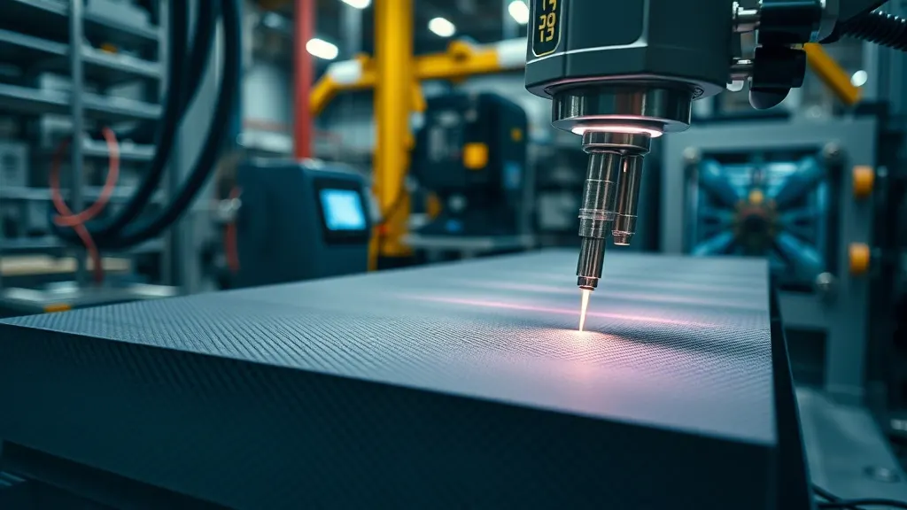 Otoklav içerisinde kürlenen yüksek hassasiyetli karbon fiber kompozit parça ve kalite kontrol aşaması.