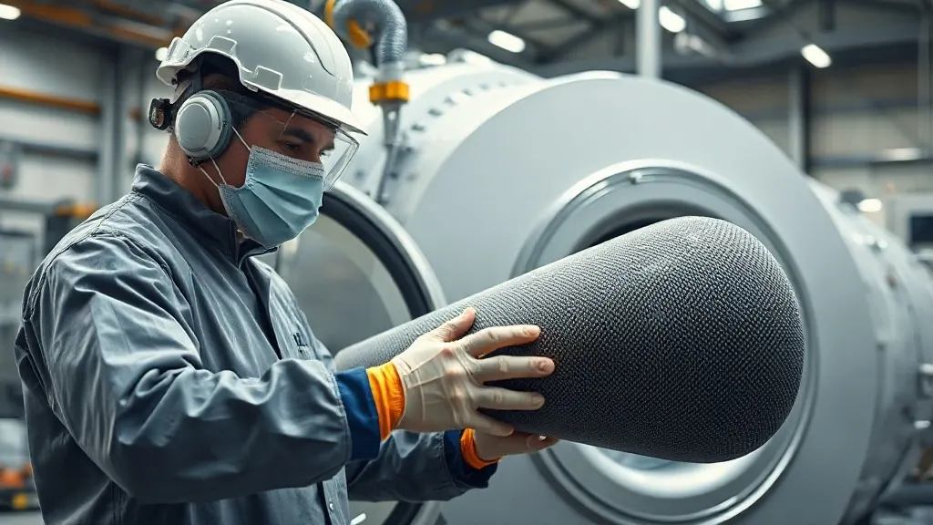 Otoklav fırınında yüksek basınç altında kürlenen prepreg karbon fiber kompozit parçanın kalite kontrolü