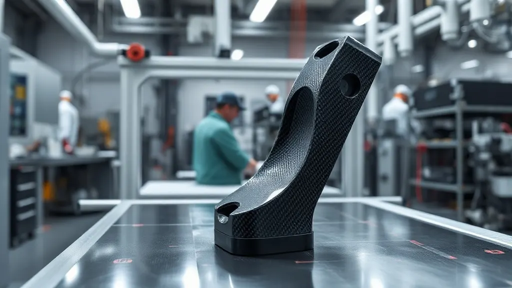 Otoklavda kürlenmiş yüksek hassasiyetli karbon fiber robotik arm parçası ve CMM ölçüm kontrolü