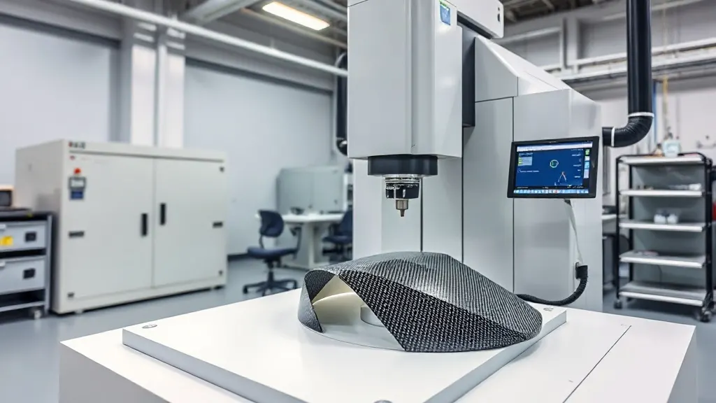 Karbon fiber kompozit parçanın CMM cihazı ve NDT ultrasonik tarama ile kalite kontrol süreci