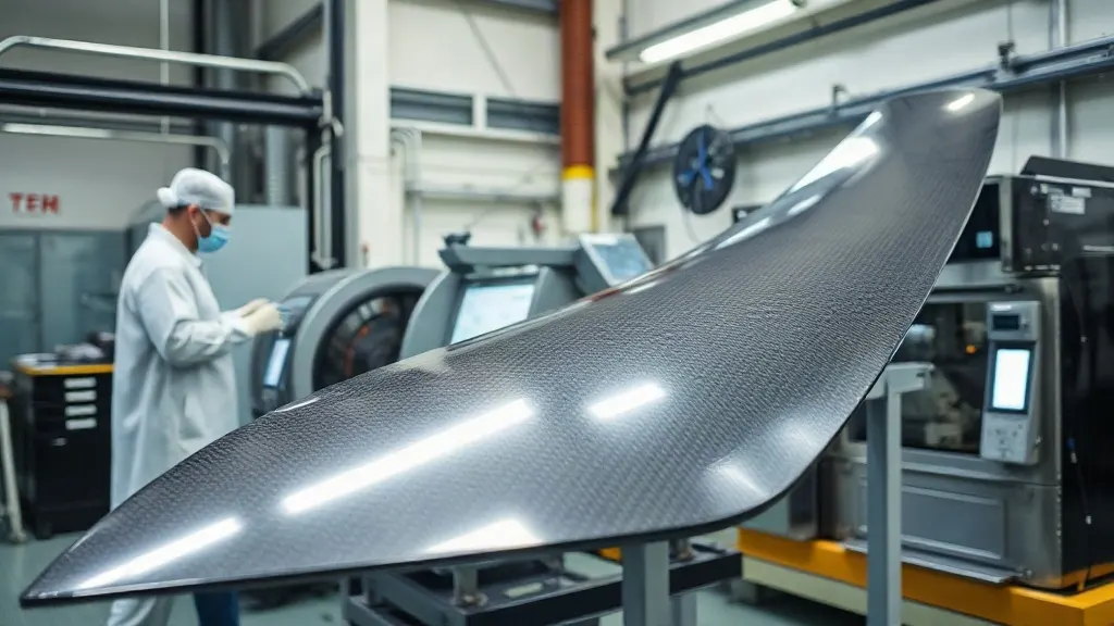 Otoklav çıkışı hassas ölçülen yüksek mukavemetli karbon fiber kompozit gövde paneli