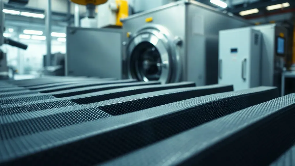Otoklav fırınından çıkarılan yüksek mukavemetli endüstriyel karbon fiber kompozit parça ve yüzey kalitesi