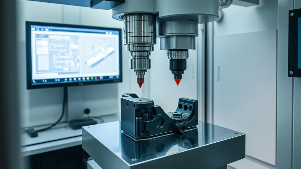 CMM cihazı ile teknik plastik parçanın hassas üç boyutlu boyutlandırma ve kalite kontrol ölçümü